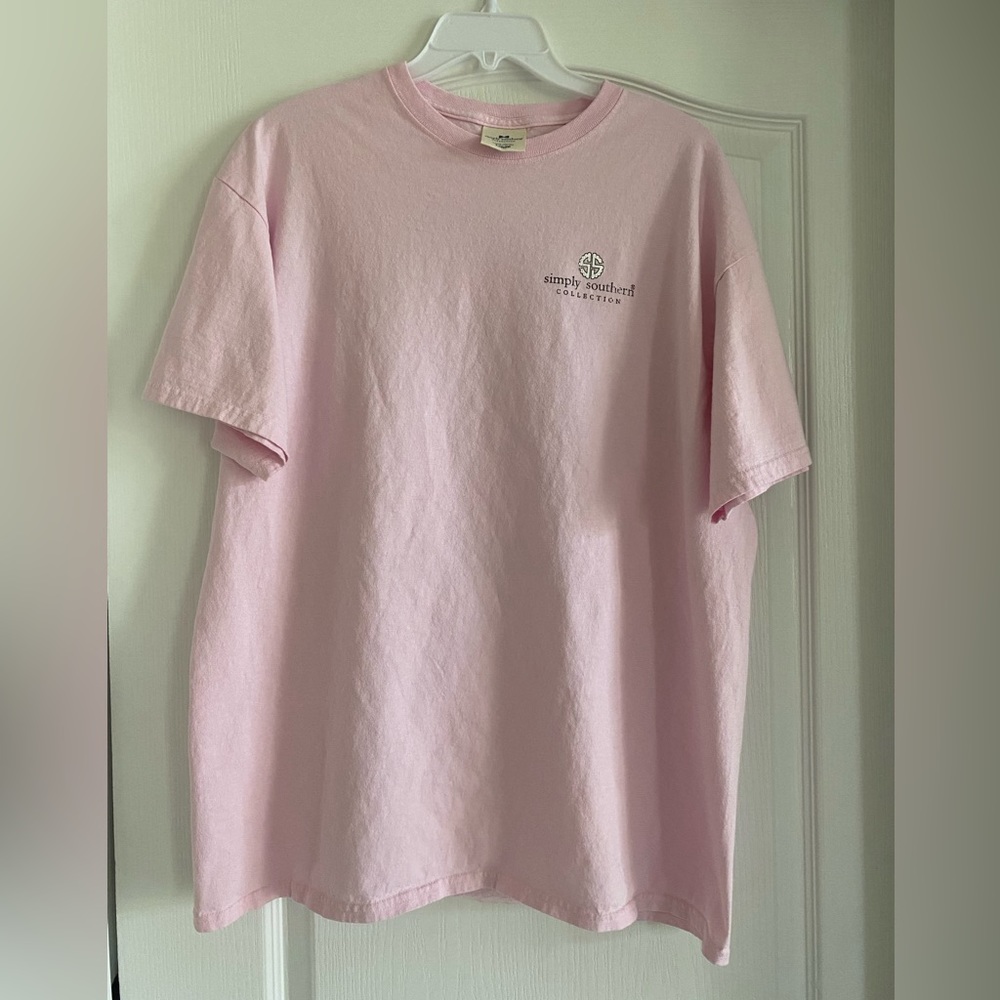 Simply Southern Pink TShirt Valentines Size L